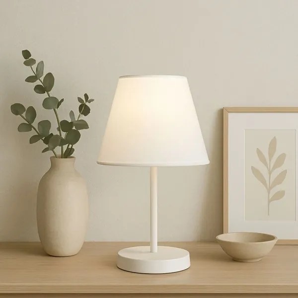 Lampă de masă AYD 1xE27/40W/230V albă