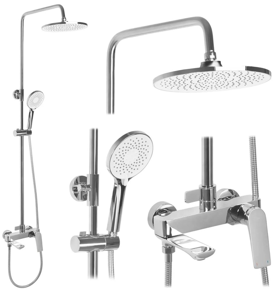 Rea Avalon set cada si dus perete da crom REA-P8699