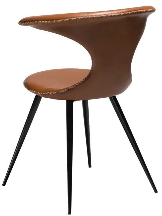 Scaun din piele artificială DAN-FORM Denmark Flair, maro