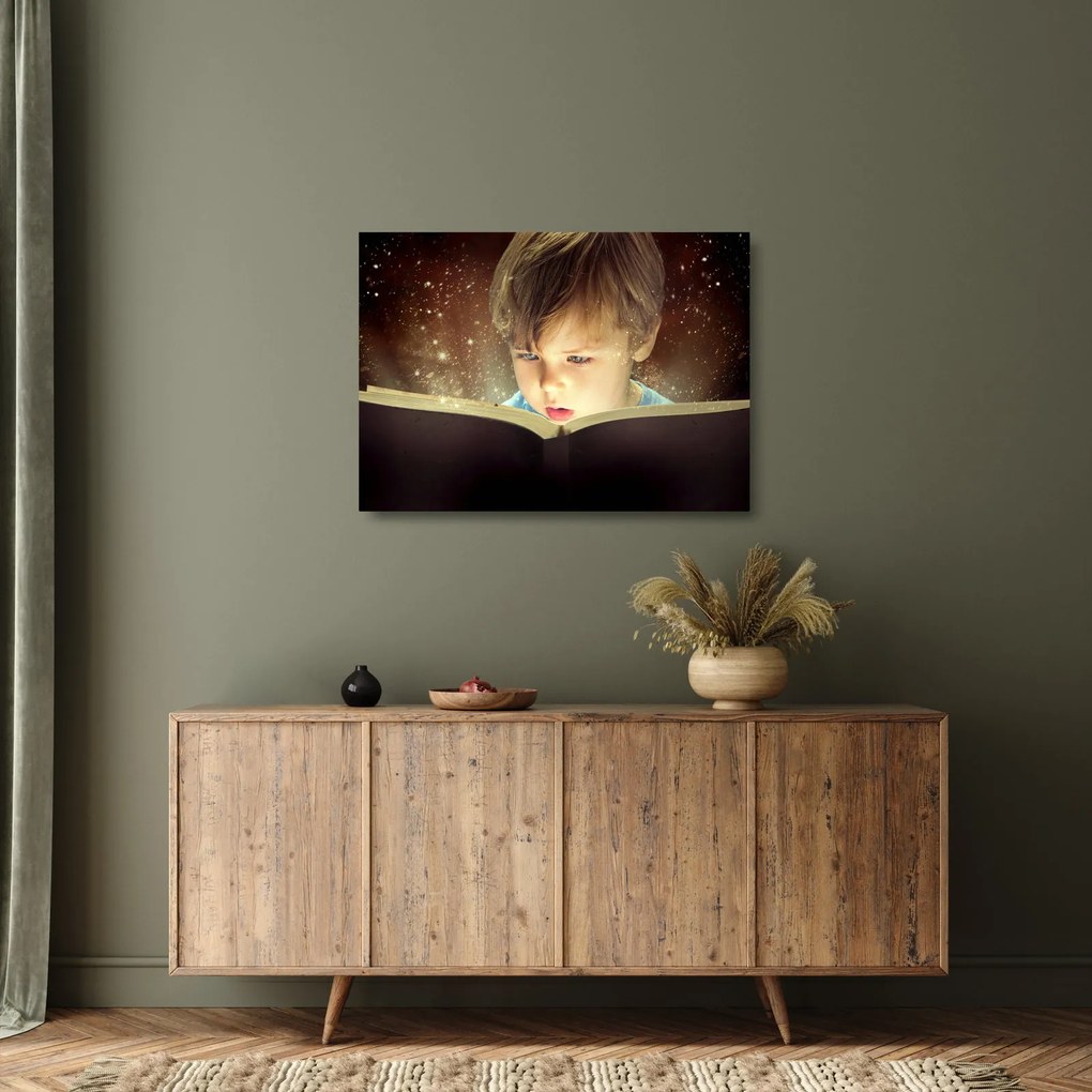 Tablou pe sticlă - Magia poveștii (70x50 cm)