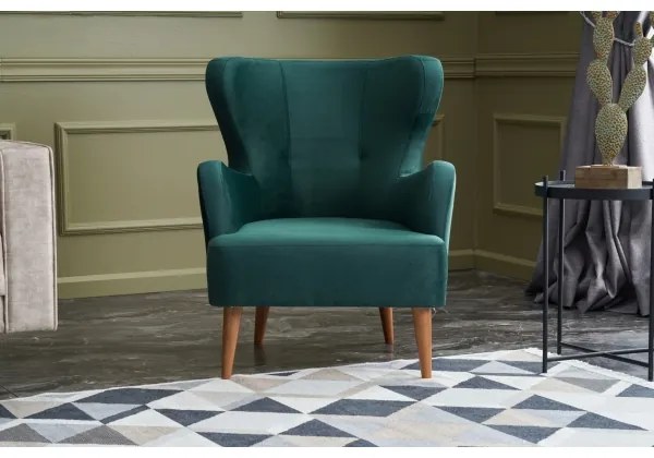 Fotoliu cu aripi NEKO, verde