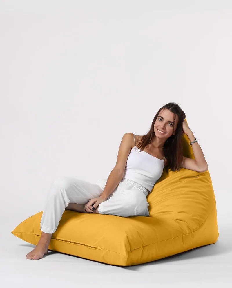 Fotoliu puf pentru grădină Pyramid Big Bed Pouf - Yellow