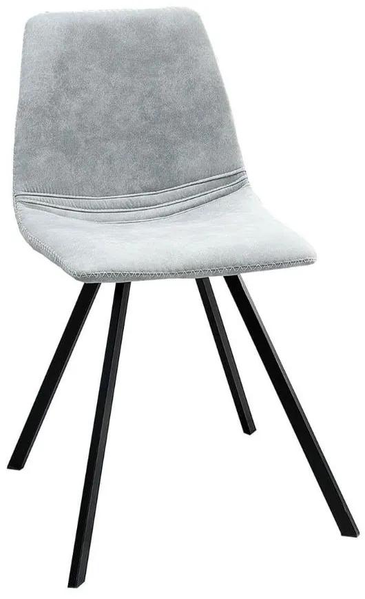 Scaun dining gri Chair Amsterdam Retro Stone Grey | INVICTA INTERIOR