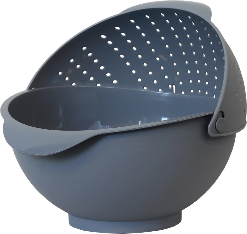 Bol cu strecuratoare 3L, gri, Otello