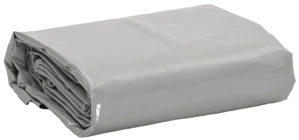 vidaXL Prelată, gri, 5x6 m, 650 g/m²