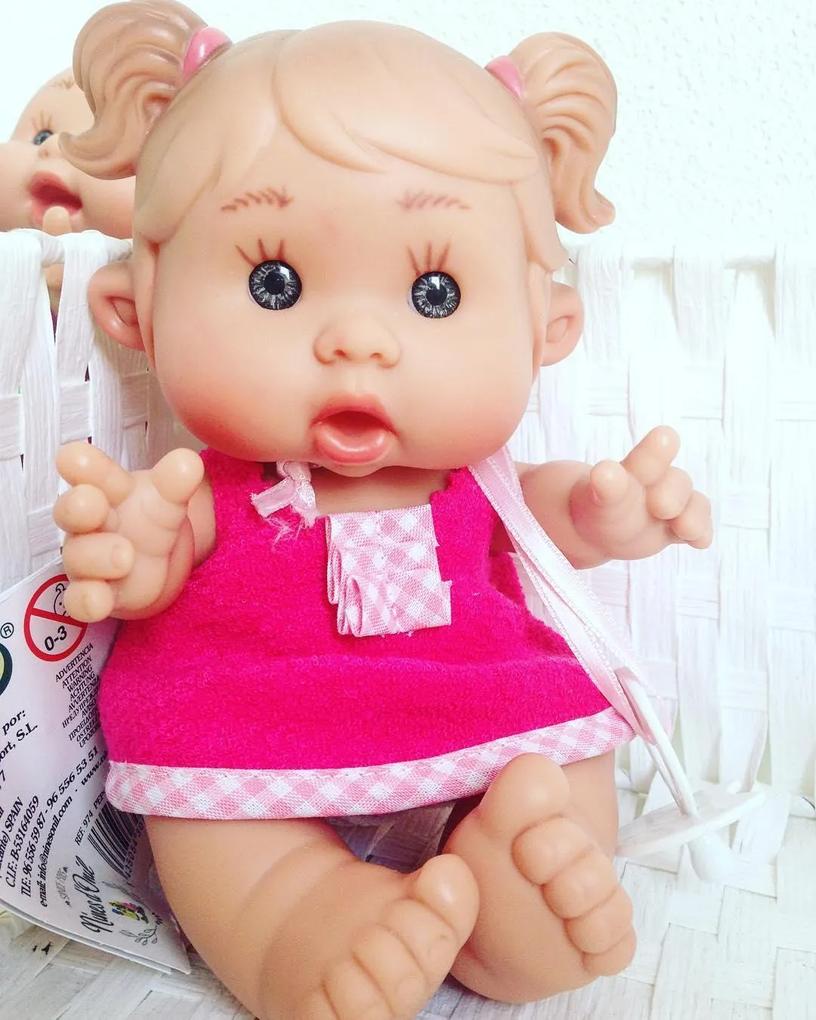 Bebelus vanilat fetita cu rochita roz Nines