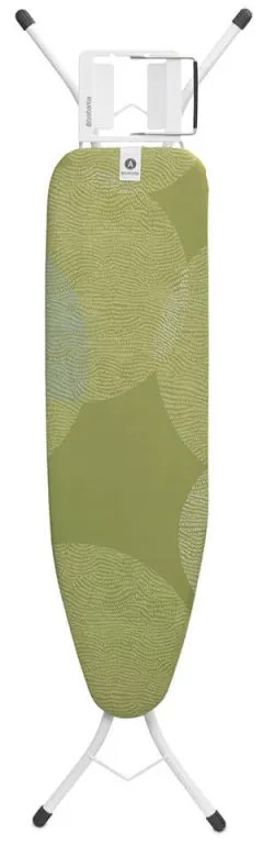 Masa de calcat Brabantia A 1005614, 110x30 cm, 7 pozitii de reglare, Suport pentru fierul de calcat, Verde