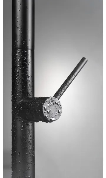 Baterie de chiuvetă cu cap de duș detașabil Deante BQO_N72M OLFATO negru