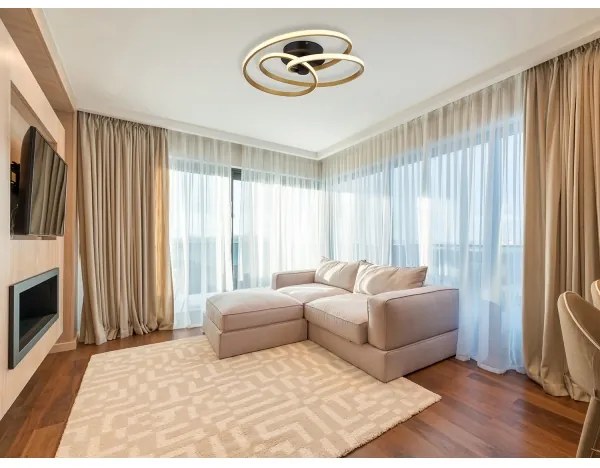 Lustră LED aplicată Globo 67183-40G GLYXAR LED/40W/230V