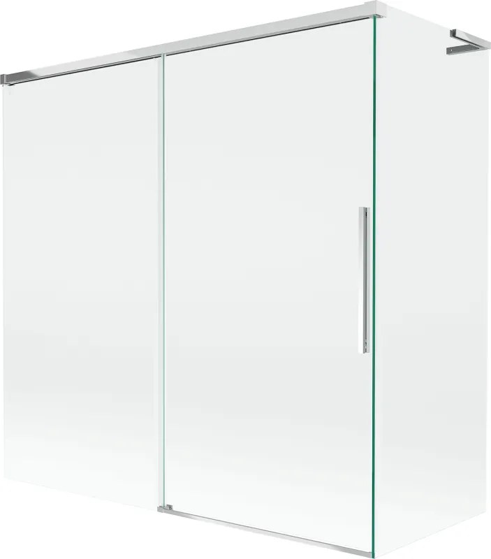 Mexen Rox L paravan de baie cu 2 uși glisante 160 + 70 x 150 cm, transparent, crom - 8C9L-160-070-01-00