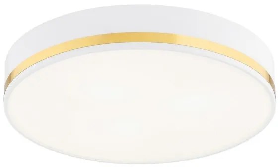 Plafonieră AMORE 2xE27/15W/230V diametru 25 cm albă/aurie Argon 7034