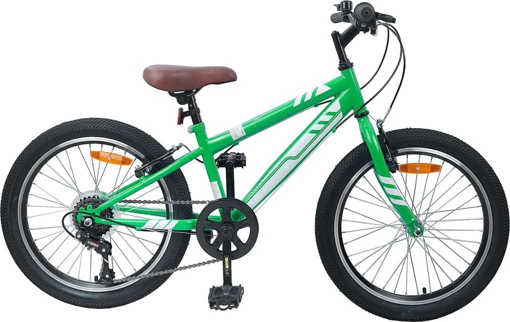 vidaXL Bicicletă Montană 20 Inci 6-Speed pentru 5-8 ani Verde