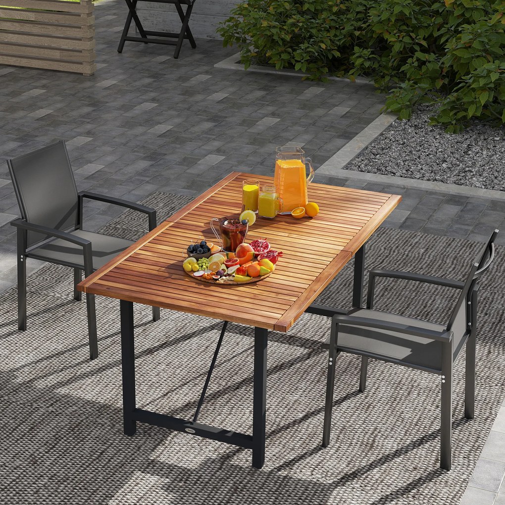 Outsunny Set de 2 Scaune de Grădină cu Cadru din Aluminiu, Plasă Respirabilă și Cotiere, 56x58x89 cm, Gri Închis | Aosom Romania