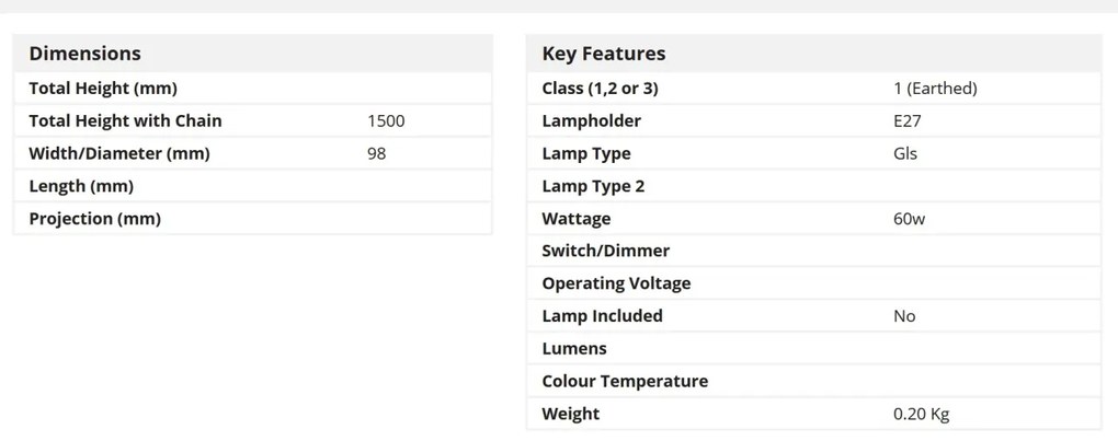 Pendul design modern minimalist SUSPENSION crom 7461CC SRT