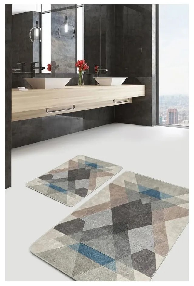 Covorașe de baie 2 buc. din catifea 60x100 cm – Mila Home