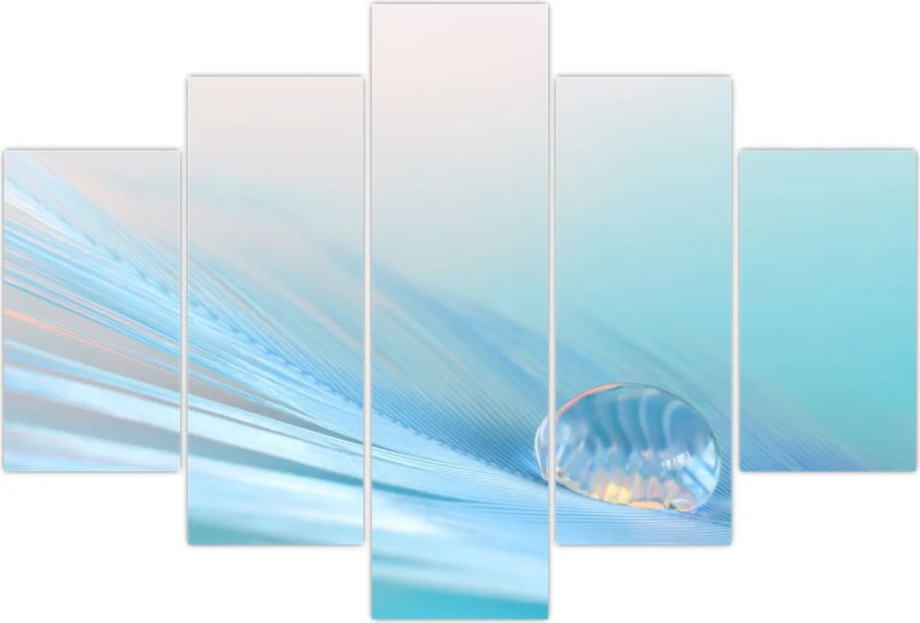 Tablou - Picătură albastră (150x105 cm)