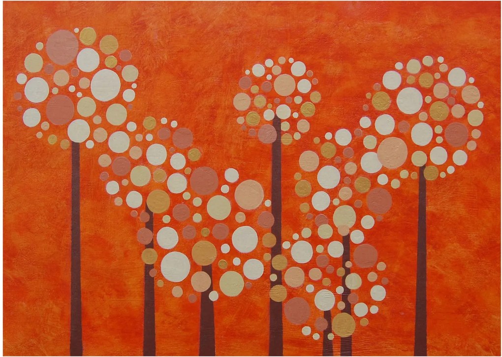 Tablou - Pădurea portocalie (70x50 cm)
