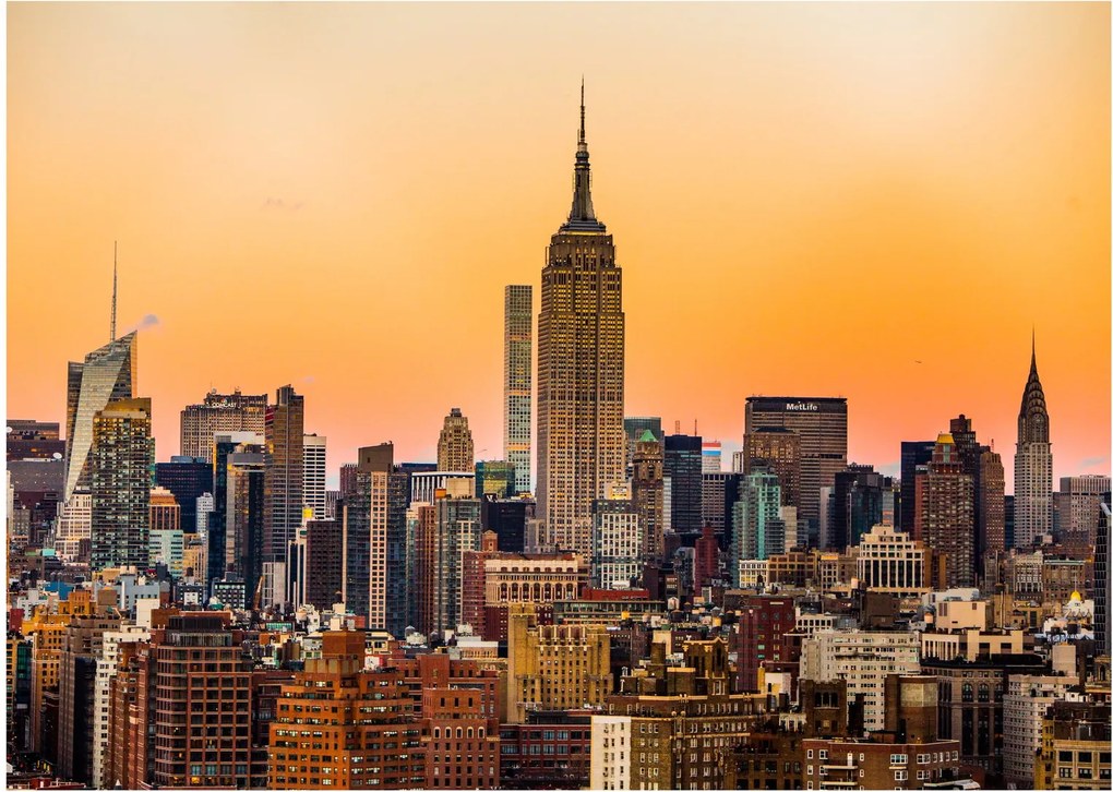 Tablou pe sticlă cu New York (70x50 cm)