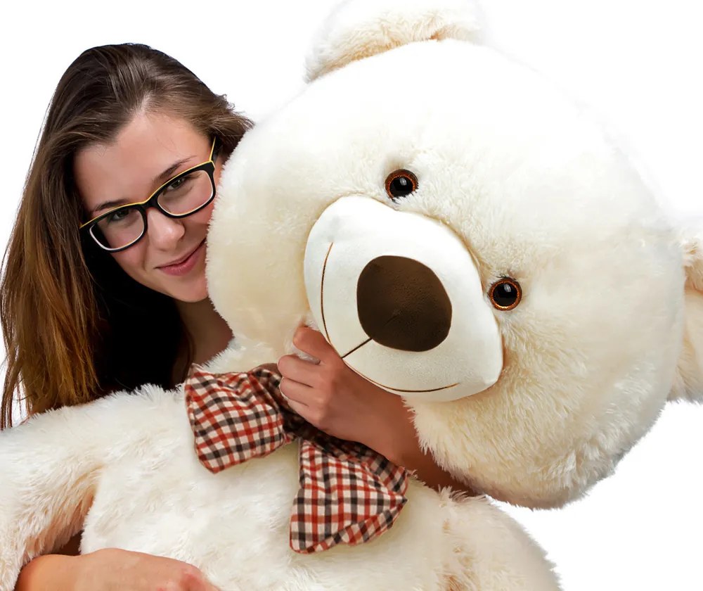 Urs mare de pluș BENY, 100cm, crem Monzana