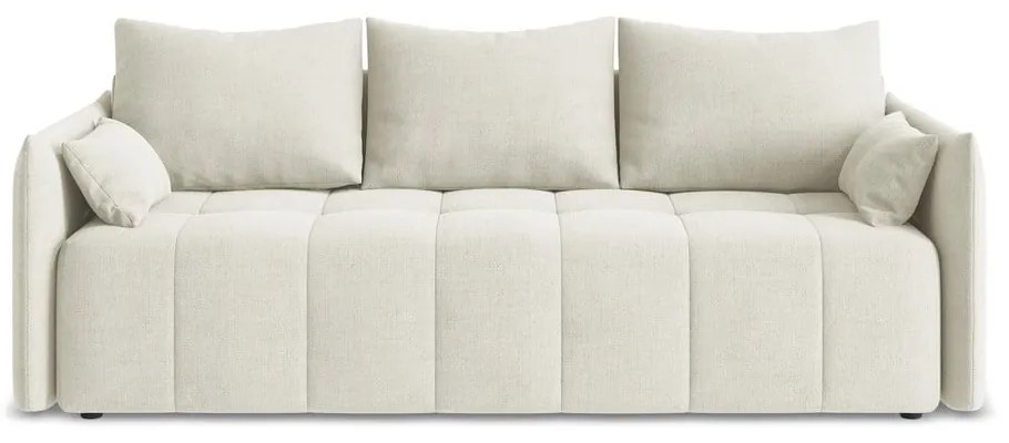 Canapea bej extensibilă/cu spațiu de depozitare 225 cm Moku – Makamii