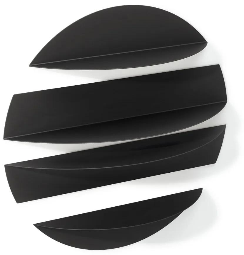 Rafturi negre 4 buc. din metal 76 cm Solis – Umbra