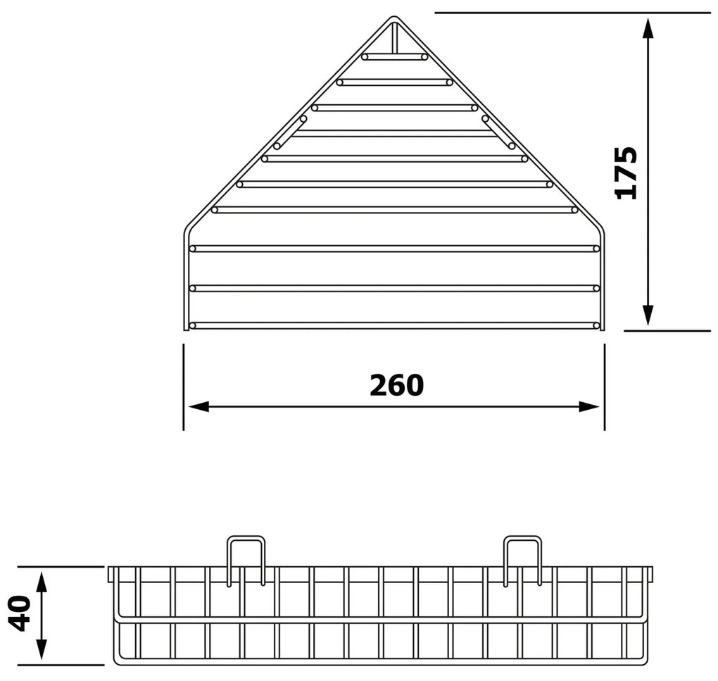 Suport de săpun de colț AQUALINE 37003 Chrom Line , crom