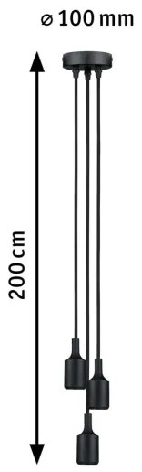 Cablu de alimentare Paulmann 50382 3xE27/60W KETIL 230V