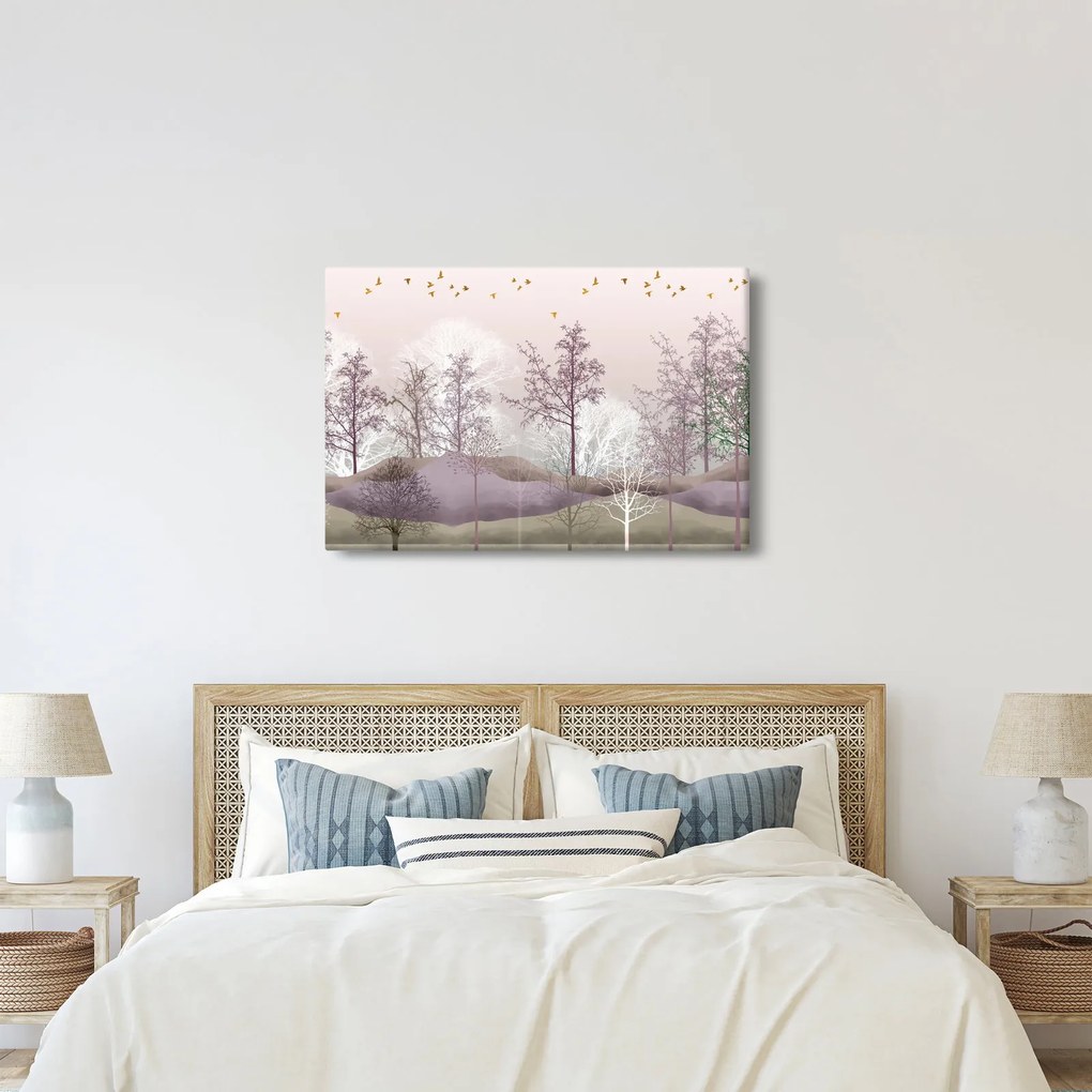 Tablou cu pădure (90x60 cm)