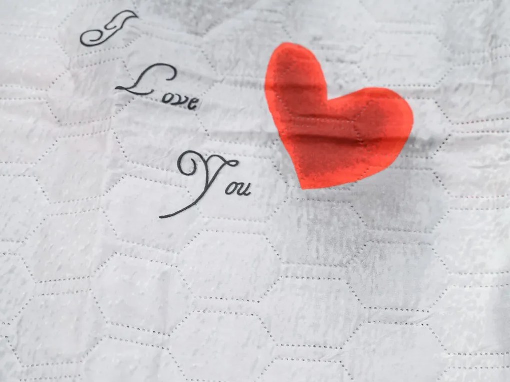 Cuvertura de pat HEARTIZIA HEXAGON, gri deschis Dimensiune: 170 x 220 cm