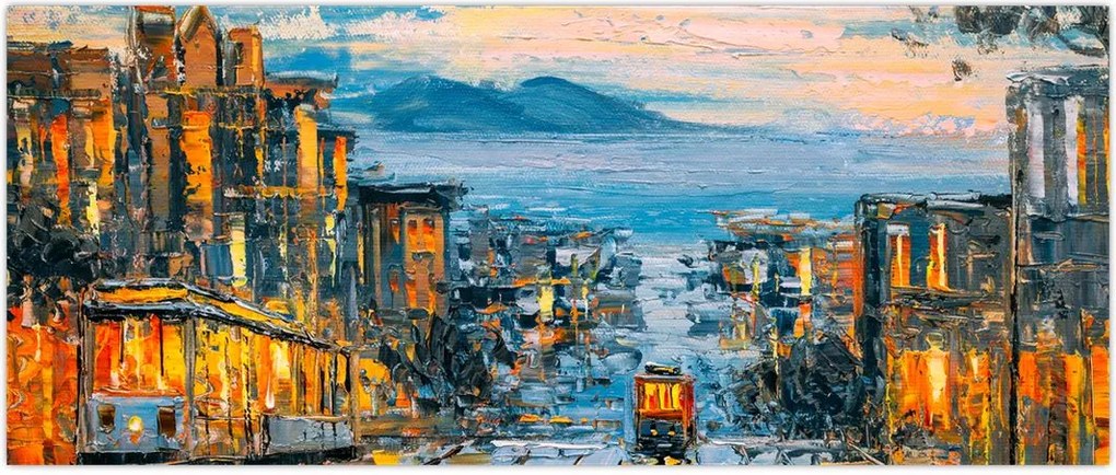 Tablou - Telecabină, San Francisco (120x50 cm)