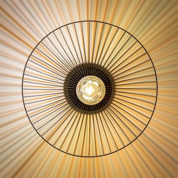 Brilagi - Plafonieră LED CERIA WIRE, 1xE27/40W/230V, Ø 38 cm, neagră