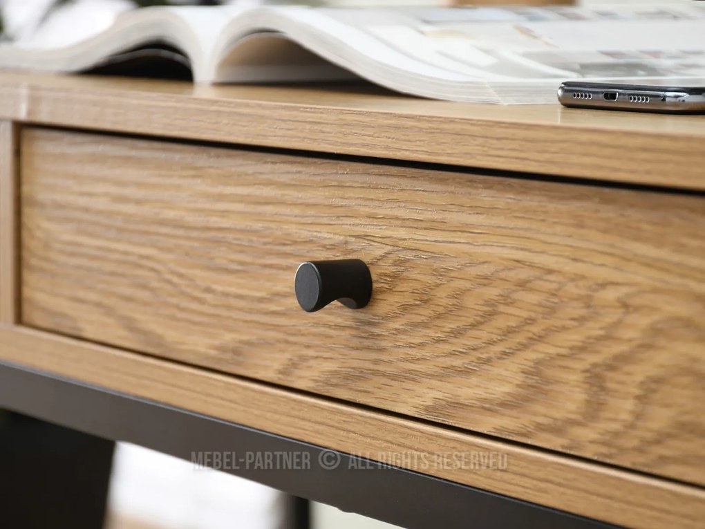 Masă PC Kaplan (stejar + negru). 1109770
