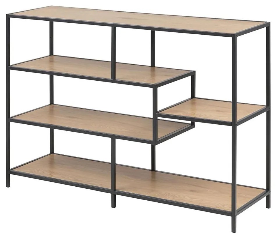 Bibliotecă SARON stejar/negru