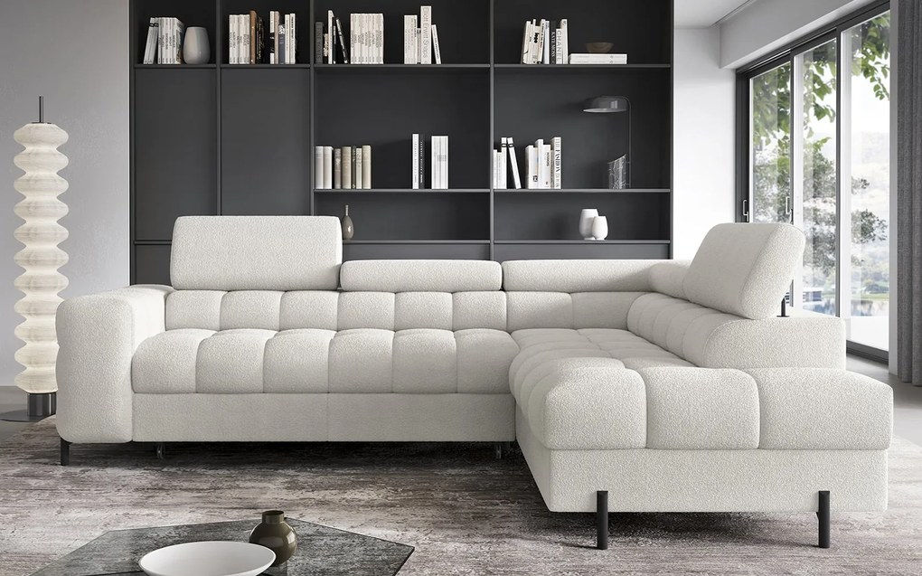 Colțar lemn masiv Ferry Extensibil Material Amore 01, 276 × 72 × 200 cm