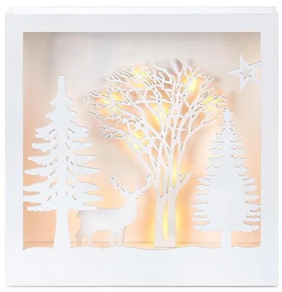 Decorațiune luminoasă de Crăciun albă Folkabo – Markslöjd