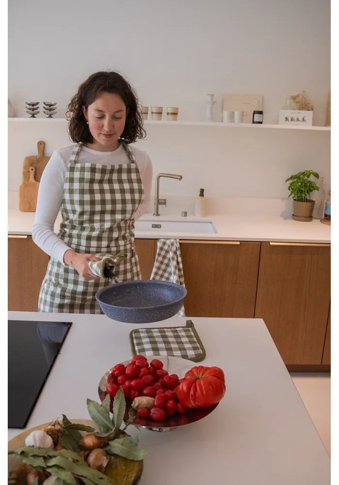 Șorț din bumbac Gingham – Tiseco Home Studio