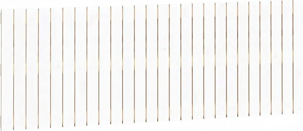 vidaXL Tăblie de pat pentru perete, alb, 166x3x60 cm, lemn masiv pin