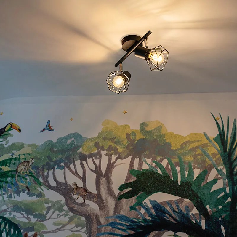 Proiector inteligent negru, rotit și înclinat, inclusiv 2 WiFi P45 - Mosh