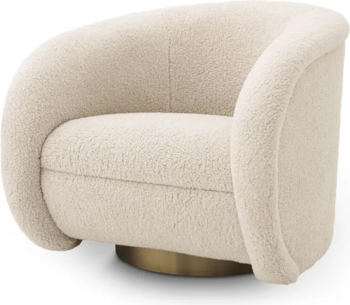 Fotoliu pivotant design LUX Cristo brisbane crem 114473 HZ