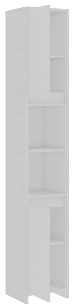 Dulap de baie, alb, 30x30x183,5 cm, pal