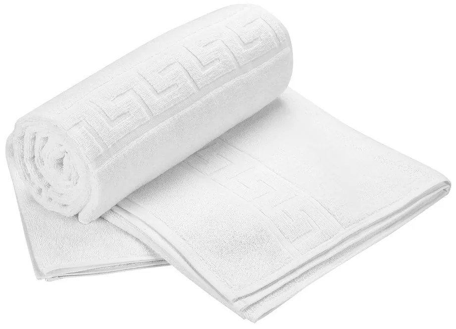 Set 2 prosoape, hotel Line, bedora, 50x90 cm, 100% bumbac cardat, 500 g/mp, alb, 2 piese