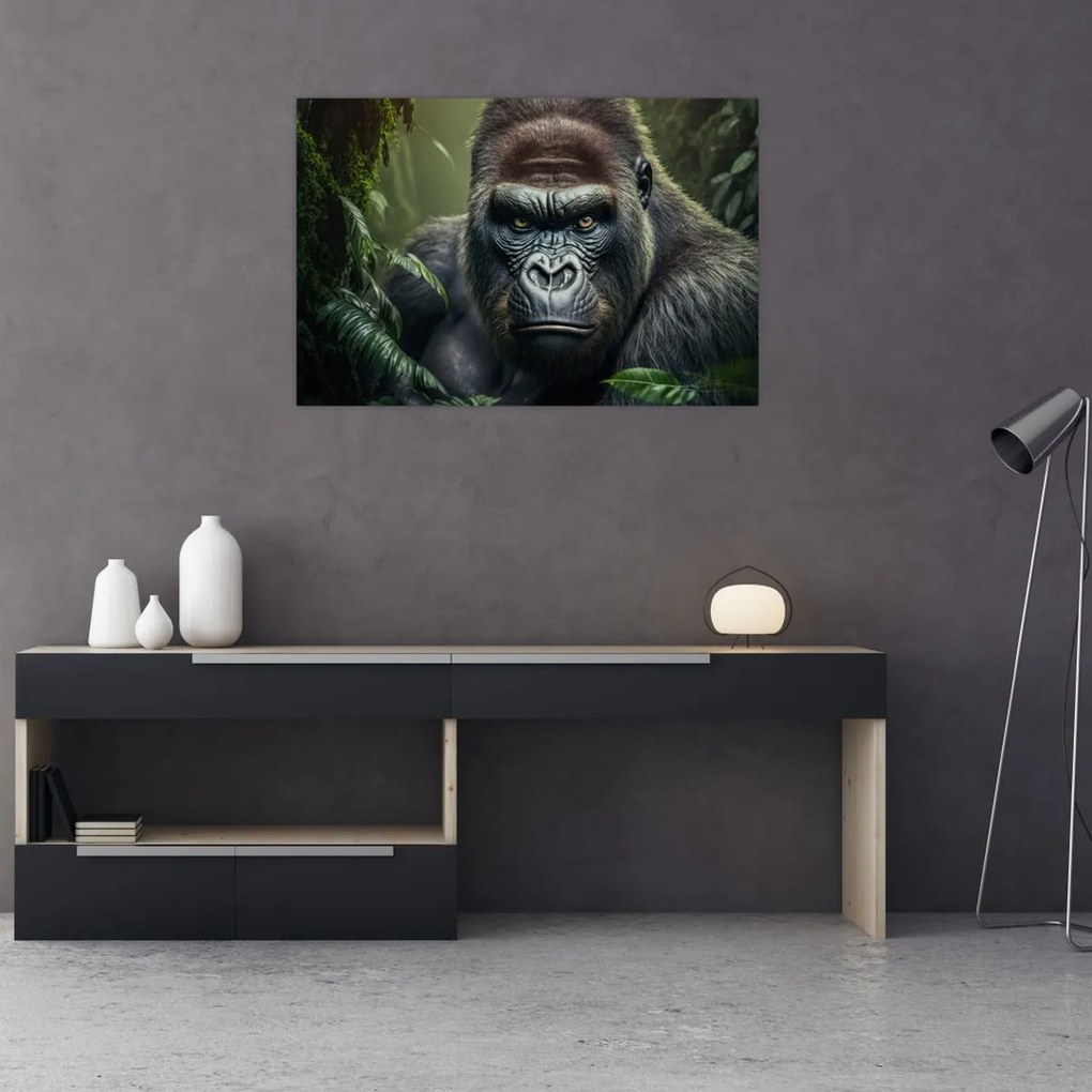 Tablou - Portret de gorilă (90x60 cm)