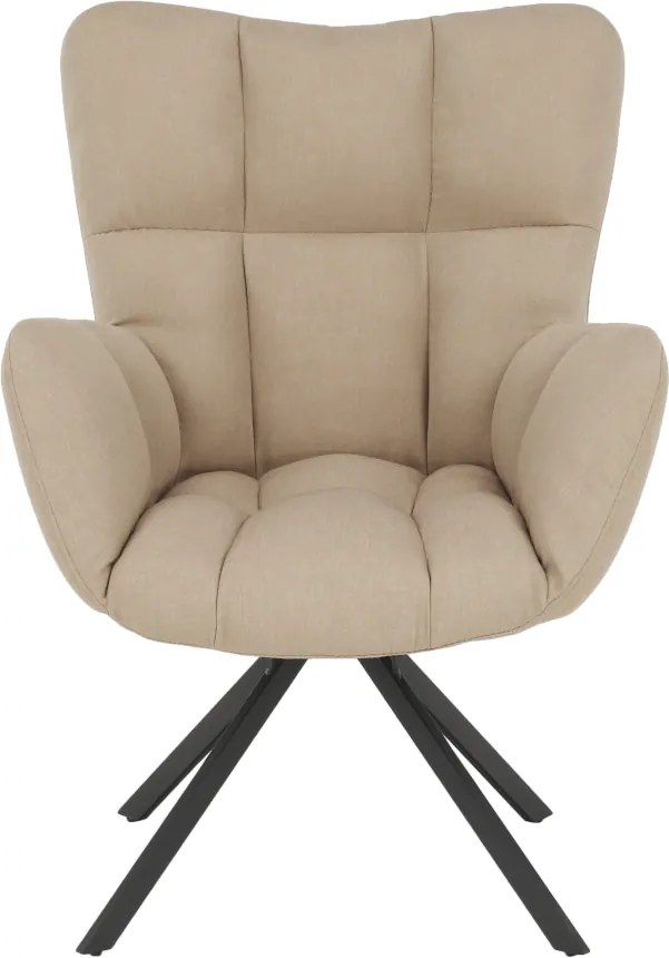 Scaun de design ţesătură bej, KOMODO