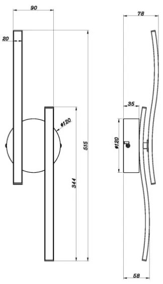 Lustră LED aplicată Globo 67178W TYLER LED/12W/230V