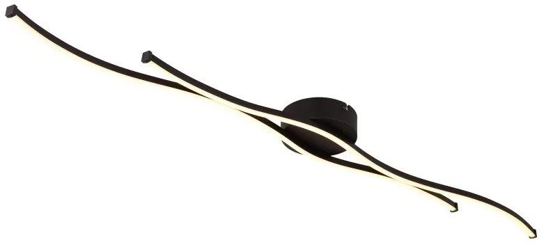Plafoniera LED aluminiu negru mat BOYD