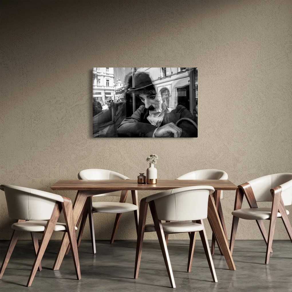 Tablou - Charles Chaplin la Praga (90x60 cm)