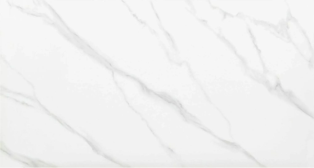 Masa de dining RION 130x70 cm cu blat ceramic, marmura alba