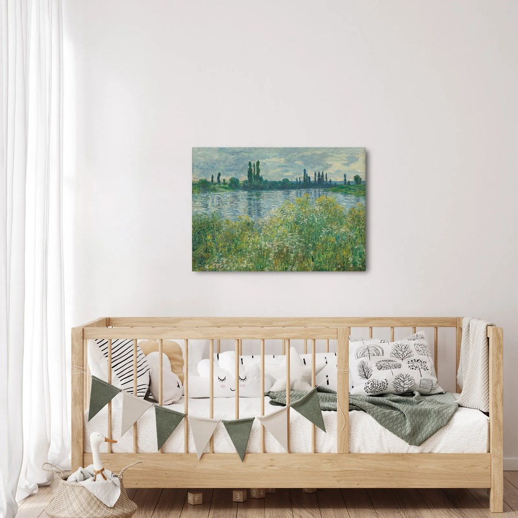 Tablou - Claude Monet, Banks of the Seine, reproducere (70x50 cm)