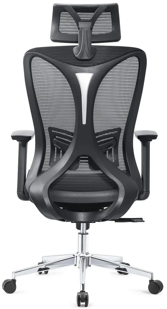 Scaun ergonomic, cotiere 3D, spatar Mesh, Negru