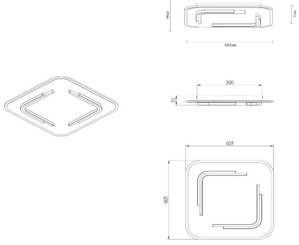 Plafonieră LED Lucide 44114/30/02 ANDREAS LED/30W/230V auriu